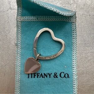 Authentic NEW Tiffany & Co. Silver Heart Keyring